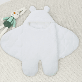Baby Hugging Bag Newborn Supplies Swaddling Clothes Delivery Room Quilt (Option: White thickened and lengthened-80x85cm)