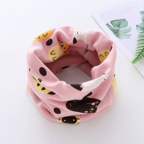 Baby Neck Scarf For Boys And Girls (Option: Pink kitten)