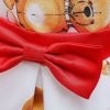 Baby Girl Cartoon Bear Pattern Puff Sleeves Princess Formal Dress