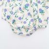Baby Girl 1pcs Flower Graphic Lapel Design Triangle Onesies