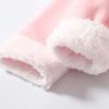 Baby Cute Long Sleeve Design Solid Color Thicken Warm Rompers With Hat