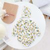 Baby Girl 1pcs Flower Graphic Lapel Design Triangle Onesies