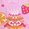 Baby Girl Birthday Cake & Fruit Pattern Pullover Birthday Sweater