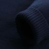 Boy Logo Embroidered Pattern Contrast Design Pullover College Style Sweater