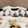 Baby Fashion Pattern Double-Sided Fleece Long Sleeve Sets