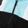 Baby Boy Color Matching Pattern Zipper Cotton Coat In Autumn