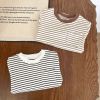 Baby Striped Graphic Long Sleeve Basic Style Bodysuits