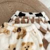 Baby Fashion Pattern Double-Sided Fleece Long Sleeve Sets