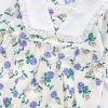 Baby Girl 1pcs Flower Graphic Lapel Design Triangle Onesies