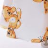 Baby Girl Cartoon Bear Pattern Puff Sleeves Princess Formal Dress