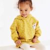Baby Girl Car Patched & Dot Graphic Long Hoodie Combo Leggings 1 Pieces Sets