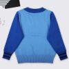 Baby Boy Cartoon Dinosaur Graphic ColorBlock Sleeves Design Fashion Pullover Sweater