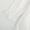 Baby Girl Solid Color White Mesh Embroidered Pattern Long Sleeve Dress