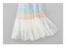 Baby Girl Colorful Lace Pattern Patchwork Design Sleeveless Vest Dress