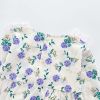Baby Girl 1pcs Flower Graphic Lapel Design Triangle Onesies