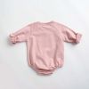 Newborn Baby Cartoon Graphic Shoulder Buckle Design Soft Onesies Bodysuit