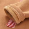 Baby Girl Striped Quarter Button Design Solid Color Long Sleeves Triangle Bodysuit