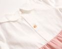 Baby Girl False 1 Pieces Design Petal Collar Design Bow Patched Bodysuit Onesies