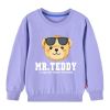 Baby Boy Cartonn Bear Pattern O-Neck Casual Hoodies