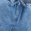 Baby Girl Wash Blue Loose Waist Summer Shorts