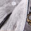 Baby 1pcs Cartoon Animal Pattern Coral Fleece Cardigan & Pants Tracksuit Sets