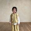 Baby Denim Single Breasted Design Sleveless Coat