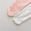 Baby Girl Dot Pattern Ruffle Neck Design Tops Combo Leggings & 3-Piece Sets Pajamas