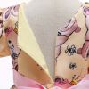 Baby Girl Cartoon Bear Pattern Puff Sleeves Princess Formal Dress
