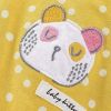 Baby Girl Car Patched & Dot Graphic Long Hoodie Combo Leggings 1 Pieces Sets