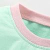 Baby Girl Rainbow Pattern Contrast Design Pullover Hoodie Combo Pants Sets