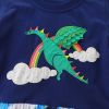 Baby Girl Cartoon Embroidered Pattern Loose Cotton Dress