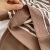 Baby Striped Pattern Waffle Fabric Hoodies Combo Pants Sets