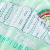 Baby Girl Rainbow Pattern Contrast Design Pullover Hoodie Combo Pants Sets