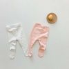 Baby Girl Dot Pattern Ruffle Neck Design Tops Combo Leggings & 3-Piece Sets Pajamas