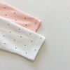 Baby Girl Dot Pattern Ruffle Neck Design Tops Combo Leggings & 3-Piece Sets Pajamas