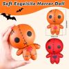 1pc, Mexican Day Of The Dead Squishy Slow Rebound Ghost Doll, Halloween Whole Person Toys, Squeeze Vent PU Simulation Toys, Creative Small Gift, Holid