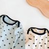 Baby Cartoon Print Pattern Soft Onesies Combo Trousers 2-Piece Sets