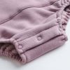 Baby Letter Print Pattern Solid Color Thickened Cotton Onesies