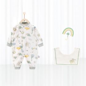 Baby's Pure Cotton Thermal Jumpsuit (Option: Umbrella-90cm)