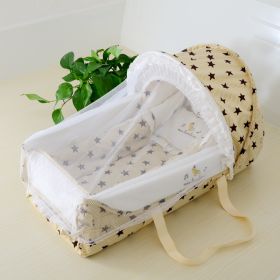 Portable Crib With Cradle In Bed (Option: Dot)