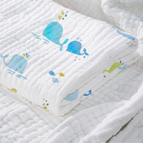 Baby Cotton Super Soft Absorbent Gauze Bath Towel (Option: Underwater world-85x85cm)