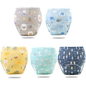 Reusable Elinfant Ecological Baby Diaper Training Pants Wate (Option: 5pcs pack7-L)