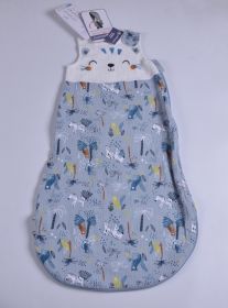 Baby Color Cotton Soft Sleeping Bag (Option: Peacock blue-0to6M)
