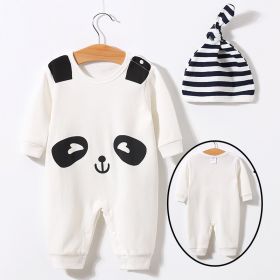 Jumpsuit Spring And Autumn Hooded Baby (Option: LTY2461 Panda-59cm)
