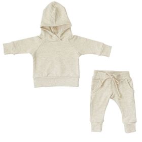 Solid Color Hooded Sweater Set (Option: White-73cm)