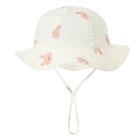Baby Cotton Basin Bucket Hat (Option: Bunny-Suitable For 0to12 Months Baby)