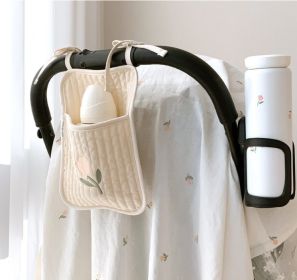 Bed Storage Hanging Bag Baby Bottle Diaper (Option: Small Tulip)