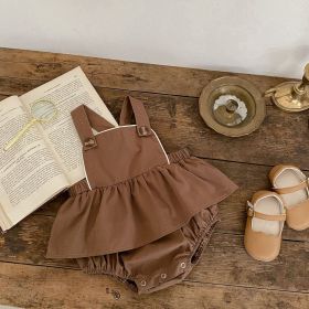 Clothes For Babies Baby Sleeveless Suspender Romper Shirt (Option: Strap-100cm)